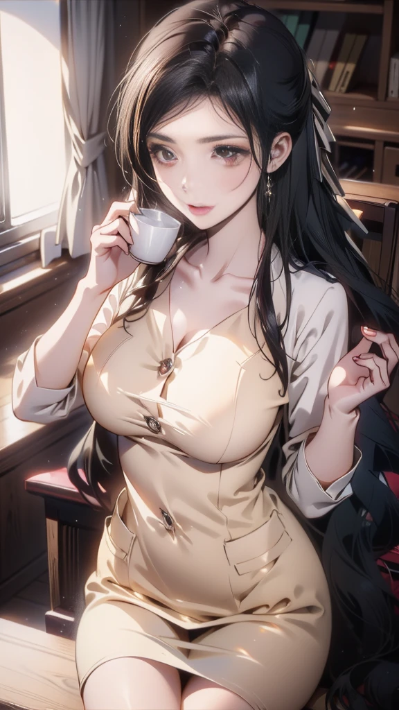 Off-the-shoulder attire,one-girl,cleavage