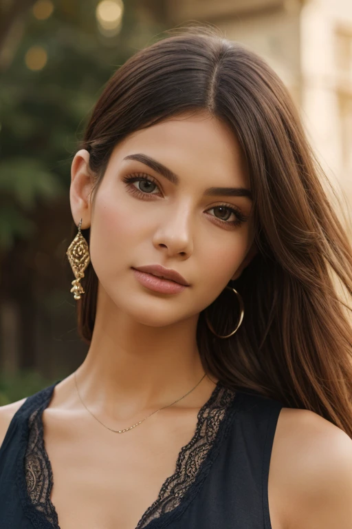 Glamorous half-length portrait, Nikon D850, F1.6 lenses, 200 mm, DSLR, 22 megapixels, (((A data network center where there are many modern network servers))), Photo of a stunning 20 year old Portuguese girl, with concentrated look and serious expression. Her radiant skin and loose brown hair highlight her natural beauty.. Complete the look with a blue cotton blouse and a Celadon quilted jacket, that gives it a touch of elegance and sophistication. (((small natural breasts))), (Little girl), symmetrical face, eyes the color of honey, photorealistic, Photography, (bright natural lighting), gorgeous, (Masterpiece), Best Quality, high resolution, extremely detailed, cinematic lighting, (((very narrow waist))), rich colors, Hyper realistic, realistic texture, Minimalist earrings, nice pulse, (earrings), Fuji Superia 200, 8k