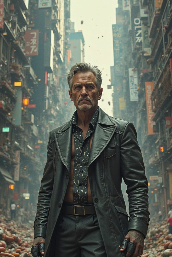 man, homeless, addict a la drogue, cyberpunk
