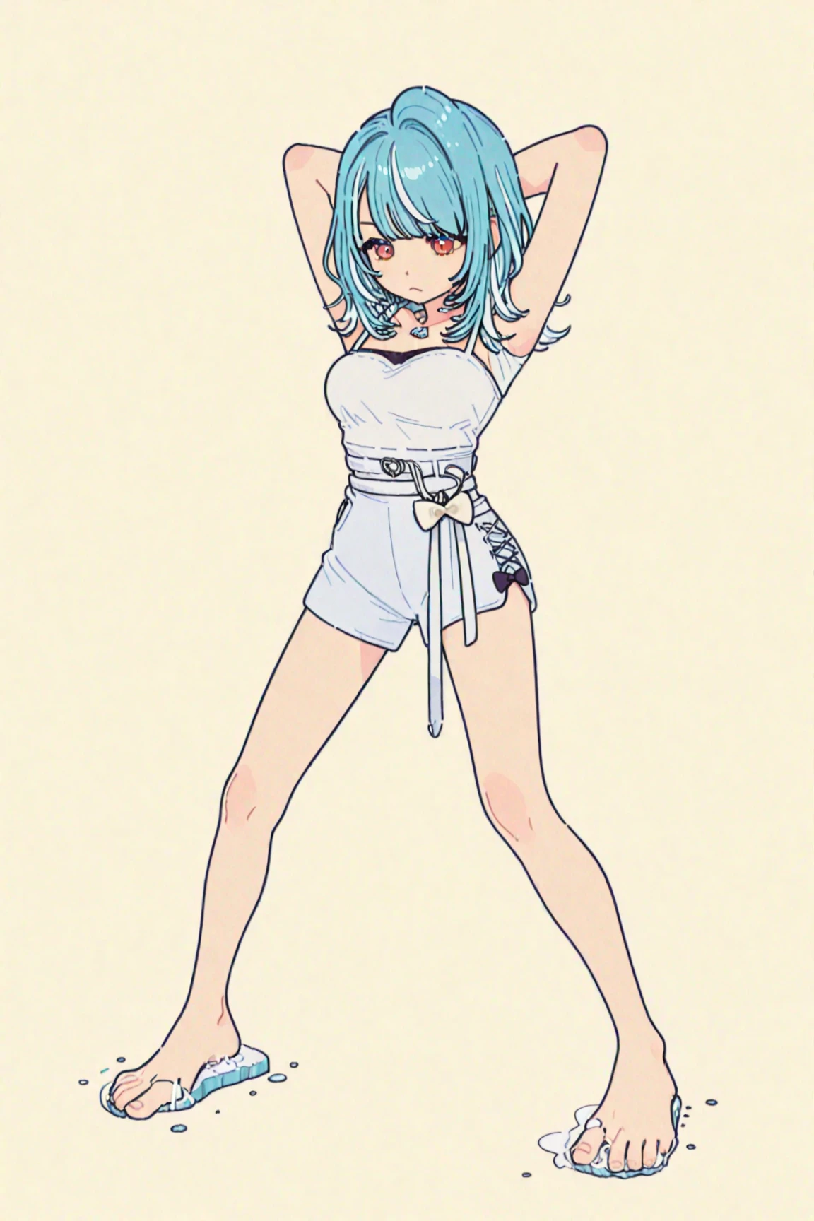 highest quality, 超High resolution, (realistic:1.4), masterpiece, High resolution, original, highly detailed wallpaper,
grass, null,
1 girl, alone, smile, cyan dress,
(Ride the swing)、(Frolic on the swing)、Low - Angle、A swing that swings wide、(Accidentally upskirt:1.2)、(I accidentally see her panties:1.2)、(Ultra-realistic panties:1.2)