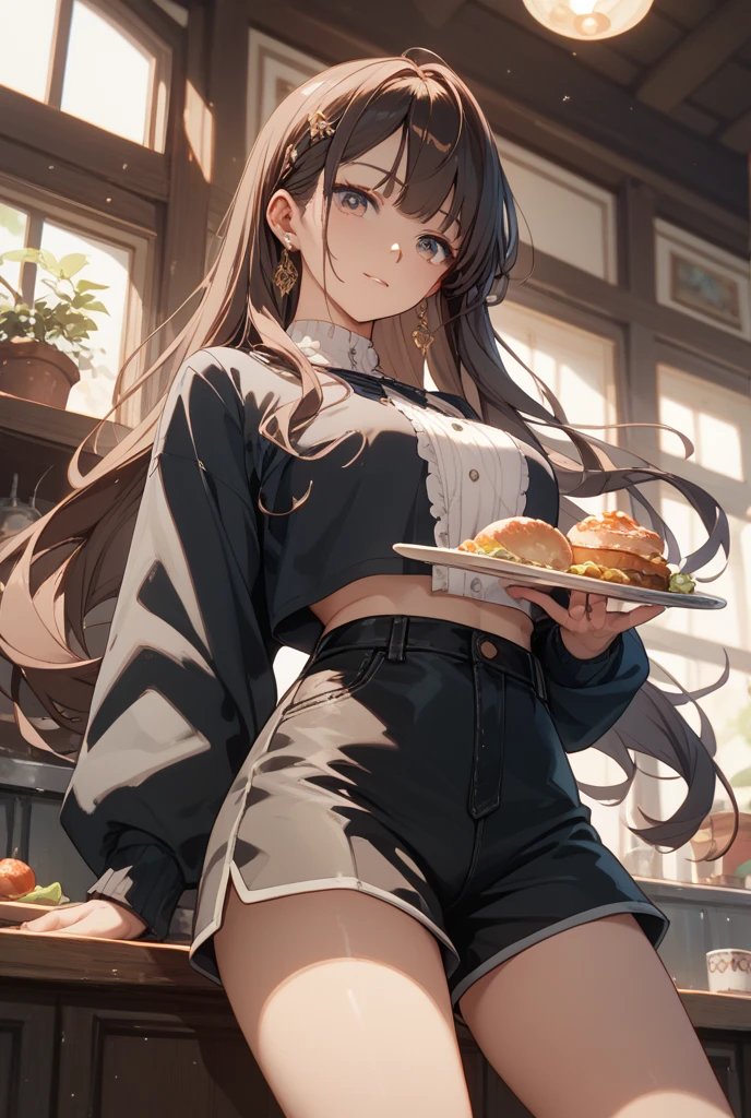 (Masterpiece, Top quality: 1.5), (1 girl, solo), large breasts, standard weight, (brown hair:1.3), (airy hair, wavy hair), long hair ,asymmetry bangs, swept bangs, 15 year old, smile:1.1, happy:1.1, flustered:1.3, casual fashion with many gorgeous and colorful decorations, Various Situations:1.2, (dynamic angle:1.3), (Various pose:1.3), magnificent panorama view, open mouth, summer:1.2,  __items__ __items__ __items__, 