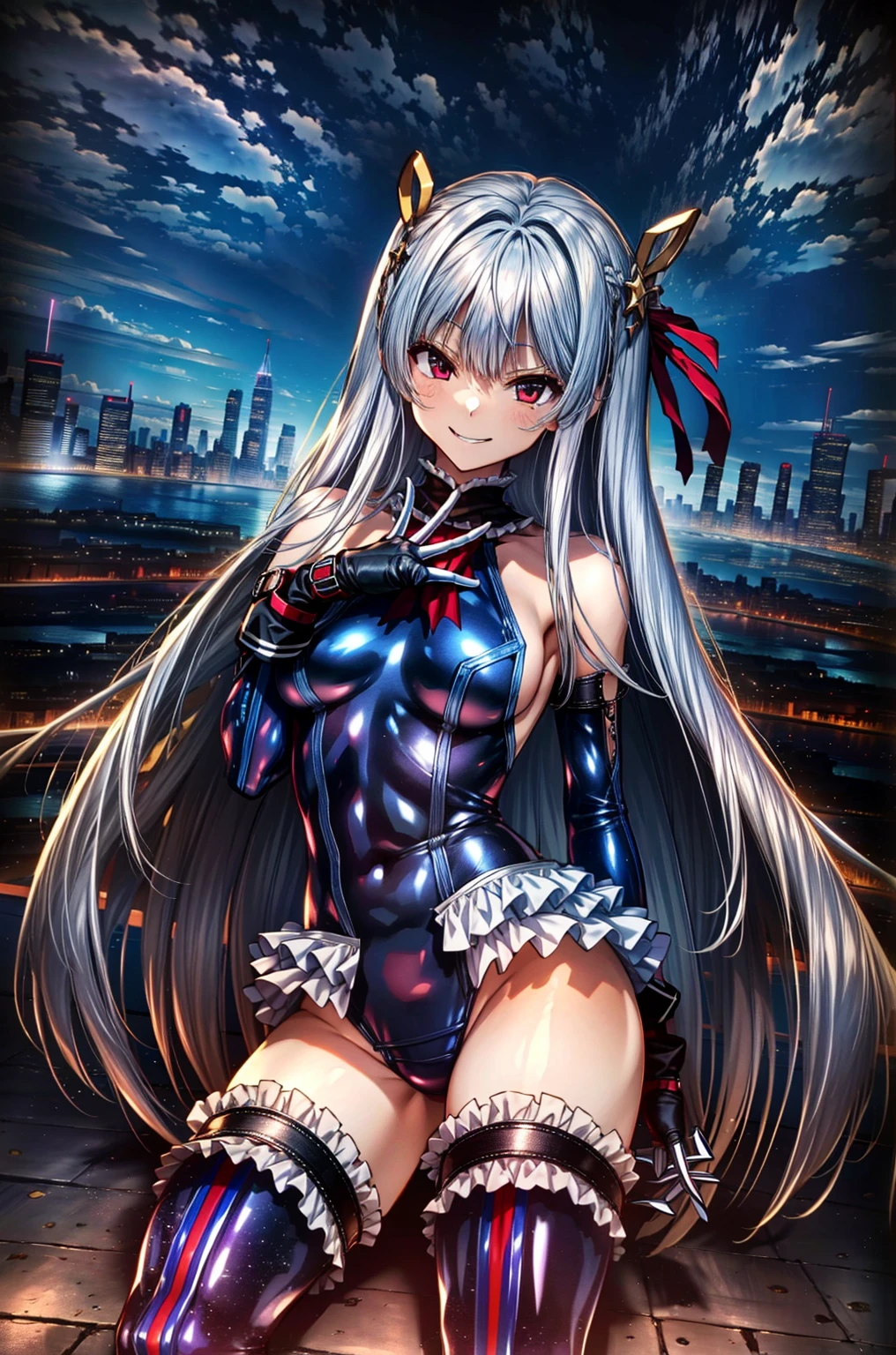 (1girl in:1.2, ( (digital) ( (Inside the base lined with futuristic culture tanks:1.2), medium breasts, (fril swimsuit, thighs thighs thighs thighs, Detached sleeves)) , Best Quality, marierose,、Hypnorola
Eyes in the sky、1girl in,Emotionless facial expressions,(Tied to a machine:1.6)