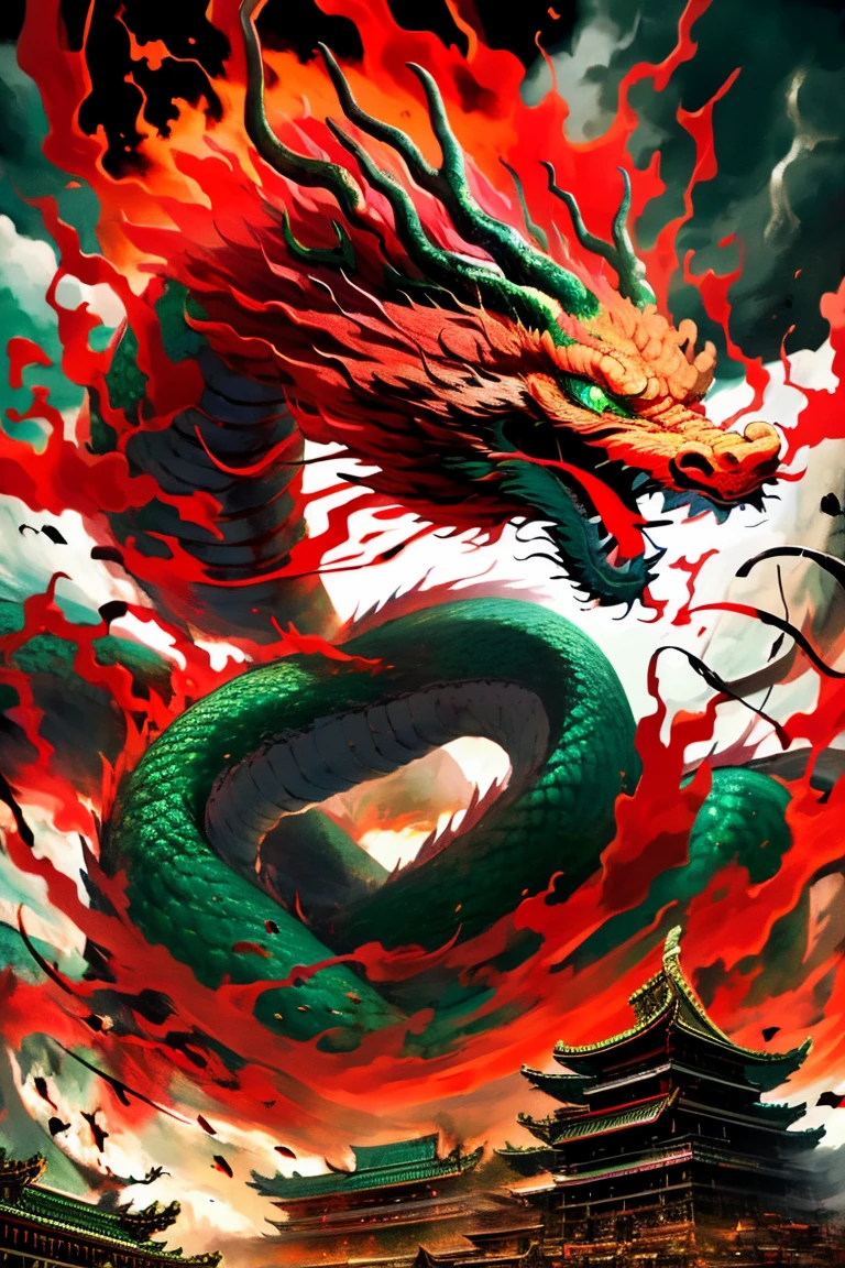 Dragon God Balls are scattered all over the world,Each one is guarded by powerful dragons,Shenlong Panzhu shocking ultra-clear picture