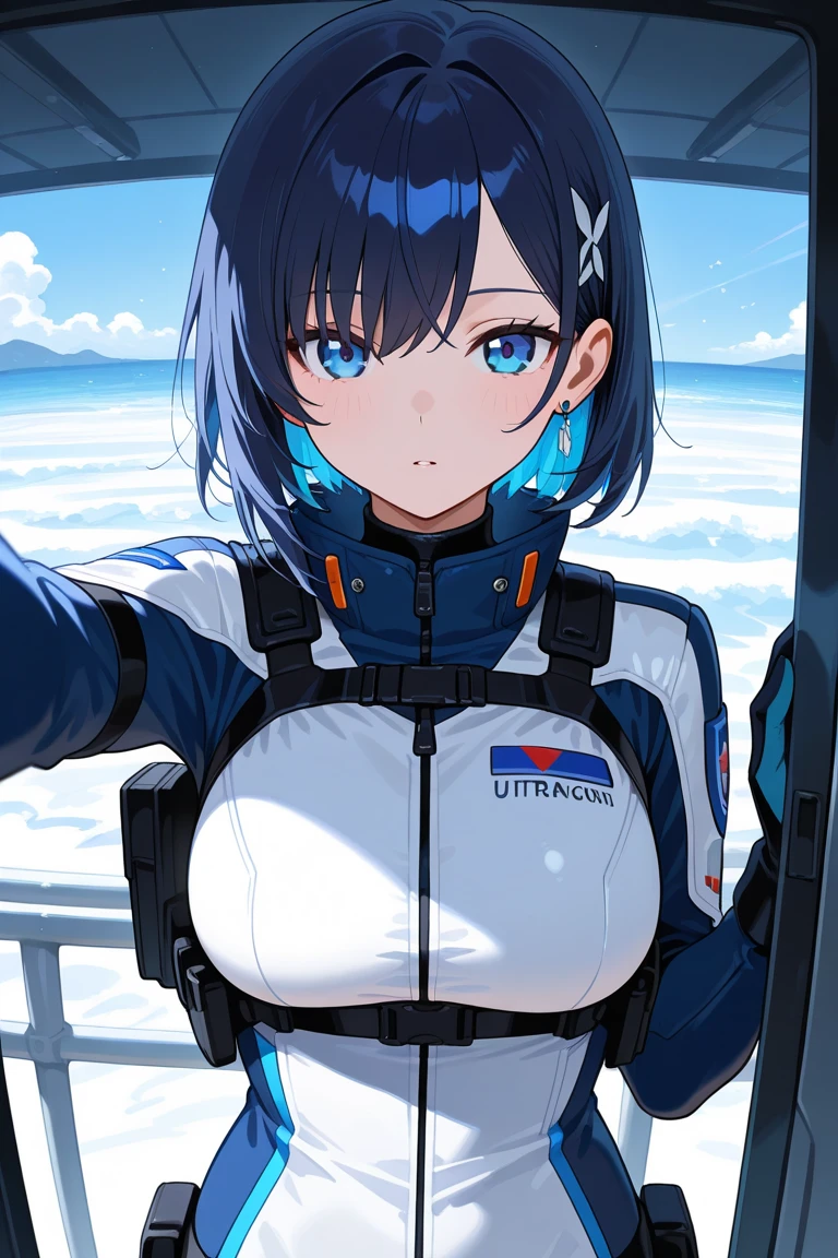 mastute piece,Best Quality,insanely detailed,8k cg,nsfw,
(shoot upper body:1.3),
(1girls:1.3),standing,looking at viewr,body in front,both arms behind back,(divingsuit:1.3),(bare breasts:1.1),(bare nipples:1.1),
break,
blush,shy,(ecstasy face),(trembling:1.2),break,(light blue hair:1.2),
break,
perfect breasts,perfect teats,(open mouth:0.9),(large breasts:1.2),
(beach)、
