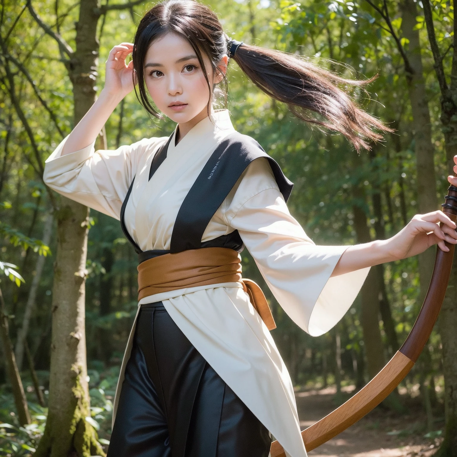 ((cute face,brown eye)),girl, ancient chinese costume, full body, sunlight, clear face, clean white background, masterpiece, super detailed, epic composition, ultra hd, high quality, very detailed, official art, uniform 8k wallpaper, super detailed, 32k, smiling face
