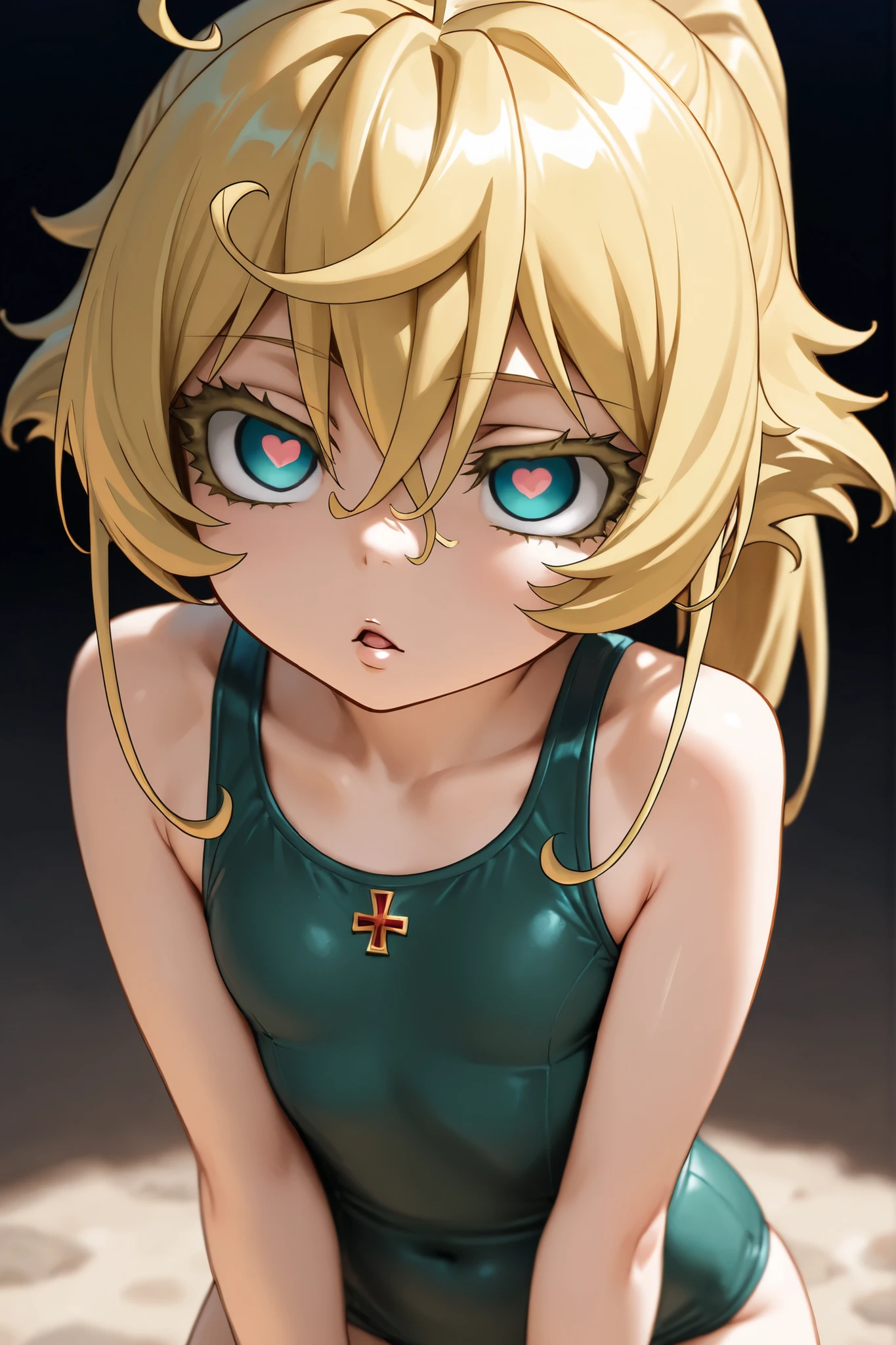 Himiko toga ,\(my hero academia\),my hero academia,picture perfect,eyes perfect ophimiko toga\(my hero academia\),my hero academia,perfect picture,perfect eyes,Short blond hair with two messy pulps in the hair and yellow eyes with cat pupils,  wearing strapless dress, with straight pencil skirt, very sensual, 