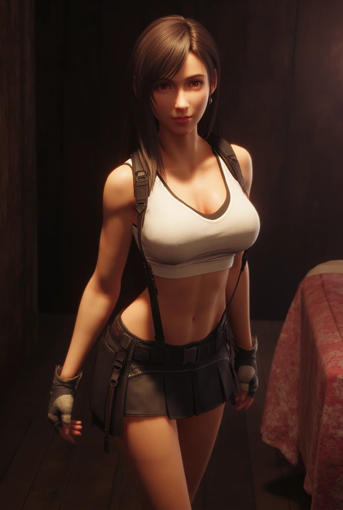 a 30 years old woman with beautiful detailed eyes, beautiful detailed lips, extremely detailed eyes and face, long eyelashes, brown hair, toned body, big breasts, wide curvy hips, big ass, sports bra and spandex shorts, disney, pixar, digital painting, realistic, photorealistic, high quality, (best quality,4k,8k,highres,masterpiece:1.2),ultra-detailed,(realistic,photorealistic,photo-realistic:1.37),HDR,UHD,studio lighting,ultra-fine painting,sharp focus,physically-based rendering,extreme detail description,professional,vivid colors,bokeh, side view, front shot