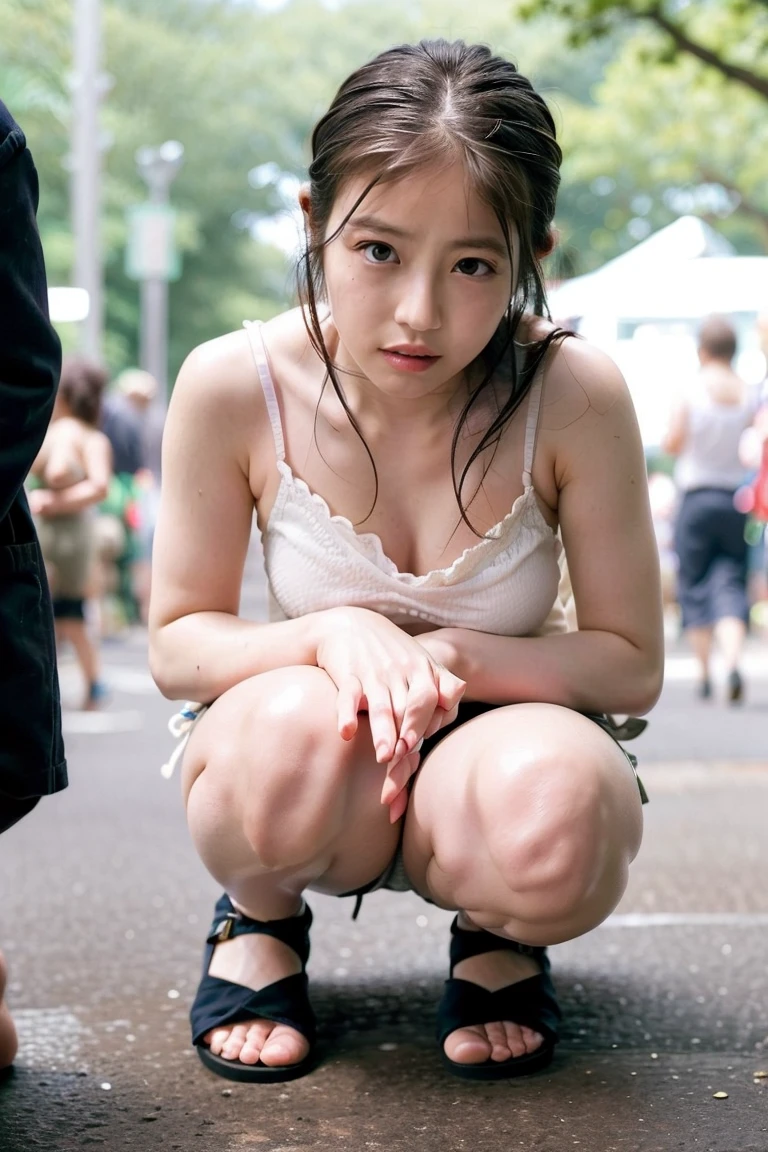 Mature and attractive woman、3 people、an lingerie、large boob、A smile、masterpiece、Attractive women of the highest quality、Fully naked 3 people、large boob、masterpiece、Top quality NSFW. vaginal , Face to face, shopping street、Public places、Lots of crowds、Lots of spectators、 Sweat, Silly,(Vulgarity), cum shots、Colossal tits、Chest rubbing、pubick hair、Pushed down、Energetically in and out、supright straddle、 a pixie cut、Girl opens her legs in a public place、Woman spreading crotch in public place、Woman spreads her legs、Women 、Insert into hidden part、There is a、cum shots、Masturbation behavior、masturbation、a large amount of sperm hides、Expression of bondage pain with ropes、Hands tied with ropes、the chest is widely tied with a rope,、Hands tied with ropes、Legs hanging in shackles with ropes、