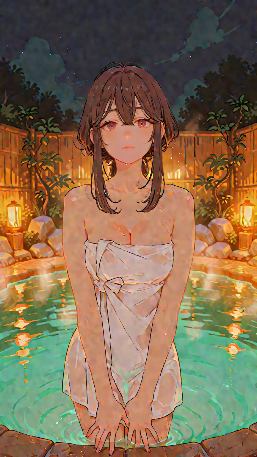 Exquisite, slender, delicate girl of 16 years old with a perfect gentle face of the southern type (with short dark burgundy hair) with freckles (with ruby earring) in the rays of the rising sun, naked with tender bare breasts with pink swollen nipples ((barefoot)) ((in an unbuttoned open burgundy shirt over a naked body and in small burgundy panties)) (on the veranda in the garden) Drinks (coffee) and looks at the flowers, in watercolor style, subdued dark shades, Flares, (imitation of film photography), against the sun, a lot of sun glare, light fills the frame, olive and grape groves, strong wind, Brick Road, high image quality, Maximum detail, sunset lighting, evening shades, (warm golden and olive sunset light), (thunderous shades, purple and dark shades), big space eyes, olive and grape groves, Brick Road, ((brick house, coffee, coffeeйные чашки, coffeeйник)), ((Pouring rain, rain jets, puddles, девушка бежит barefoot под дождём, purple ink sky))
