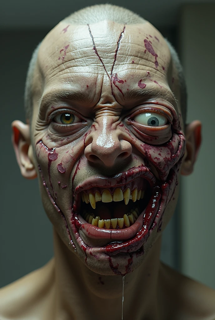 (horror corporal:1.4), retrato , close do rosto, (biomachine:1.3), (sanguey:1.2), ser vivo, (colorido:1.2), Hans Giger,  (Zentangle:1.2), biomachine,
granulado, extremamente detalhado, detalhe intrincado, dynamic lighting, fotorrealista, natural lighting, pouca luz, monochrome, Filmado na Panavision, 4k
(obra-prima, detalhada, high resolution: 1.2), sangue, Vermelho liquid , Vermelho, Industrial Gothic, roupas de couro industriais 
