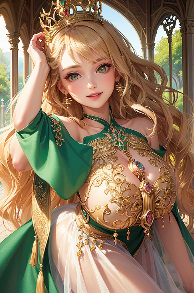((anime artstyle)),(Masterpiece),(Best Quality), (Super Detail),(Highly Detailed CG Unity 8k wallpaper),((Very Delicate and Beautiful)),1 lady,((full body portrait)),((standing in garden)),((solo)),(((1 princess in gorgeous embroidery and jeweled extremely gorgeous rococo princess ballgown with voluminous full length hoop skirt))),(((huge crinoline hoopskirt))),long train,((gorgeous embroidery and jeweled)),voluminous frills,See-through,(((extremely gigantic tits,skindentation))),cleavage,((absurdly Long Straight Hair,extremely voluminous Straight long Hair,absurdly Long Straight Hair)),(finely detailed face and eyes),((seductive smile,embarrassed)),clear pupil,extremely gorgeousfull hair ornament,(bling-bling jeweled extremely gorgeousfull tiara),((bling-bling gorgeous gemstone jewelry)),gorgeous long veil,((ultra long gloves)),(beautiful background),(full body),((gorgeous embroidery and jeweled extremely gorgeous rococo princess ballgown with voluminous full length hoop skirt))