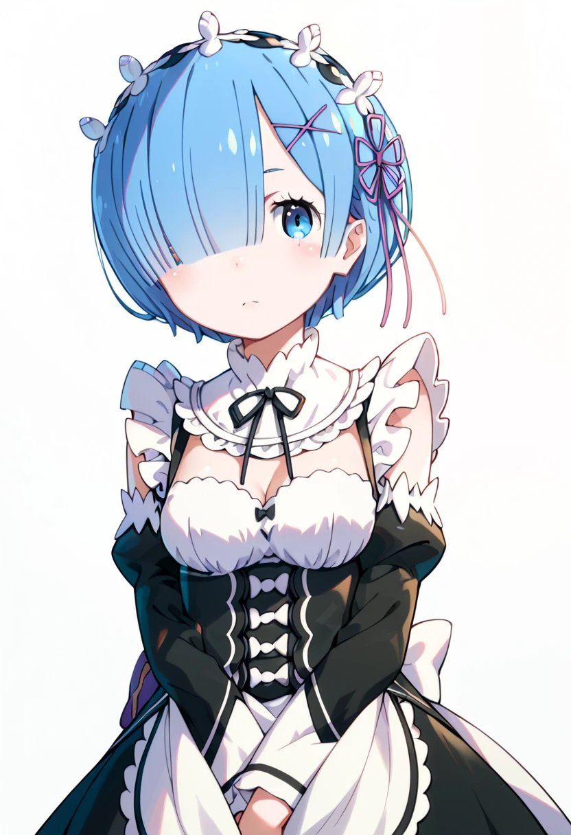 La mejor calidad, Obra maestra, phRem, 1girl, cabello azul, solamente, Sirvienta, roswaal mansion maid uniform, Mirando al espectador, al aire libre, boca abierta, Anime coloring, tocado de sirvienta, Parte superior del cuerpo, nube, Cielo, parodia, tag, cinta negra, Mangas separadas, sonrojarse, Altas Resoluciones, highest qualityr, illustration, cinematiclight, Ultra detallado, Cara detallada, (ojos detallados), La mejor calidad, hiper detallado, Obra maestra, (Cara detallada), highest details, ojos luminosos, Breats medianos, Sentado en la cama, sentada, cama, ventana, cielo nocturno, Lago exterior, luna, luna llena, Contre-Jour, rayos de luz, (alto contraste), (De color),