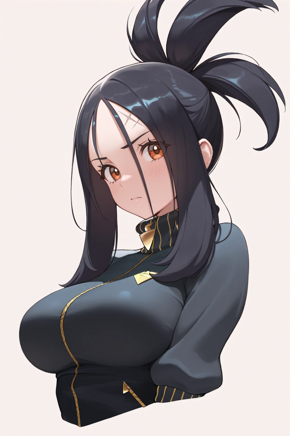 <lora:CattleyaV2:0.7>, cattleya_qb, huge breasts, standing, solo, china dress, , low_ponytail, masterpiece, best quality, detailed face, detailed eyes, highres,
