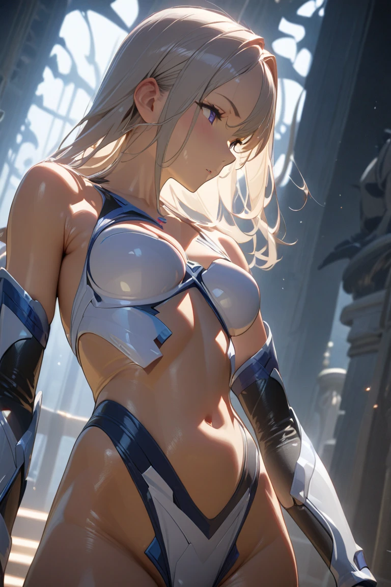 (masterpiece, best quality:1.5), (ultra detailed, high resolution, 8k, beautiful detailed, UHD, best anatomy), white hair, small breasts, 1 cute girl,