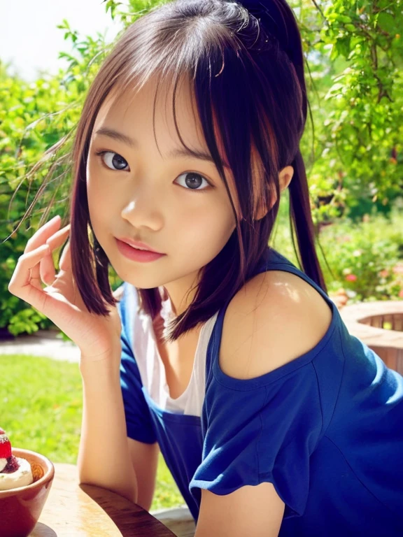 8K、RAW Photos、Highest quality、Japanese Model、Young and sexy gravure idol、Young and cute gravure idol、リアルなYoung Gravure Idol、Real fleshy gravure idol、Young Gravure Idol、A sophisticated gravure idol、Young and skinny gravure idol、The most beautiful Asian girls of all time、Blue Apron、Beach,Blur the background