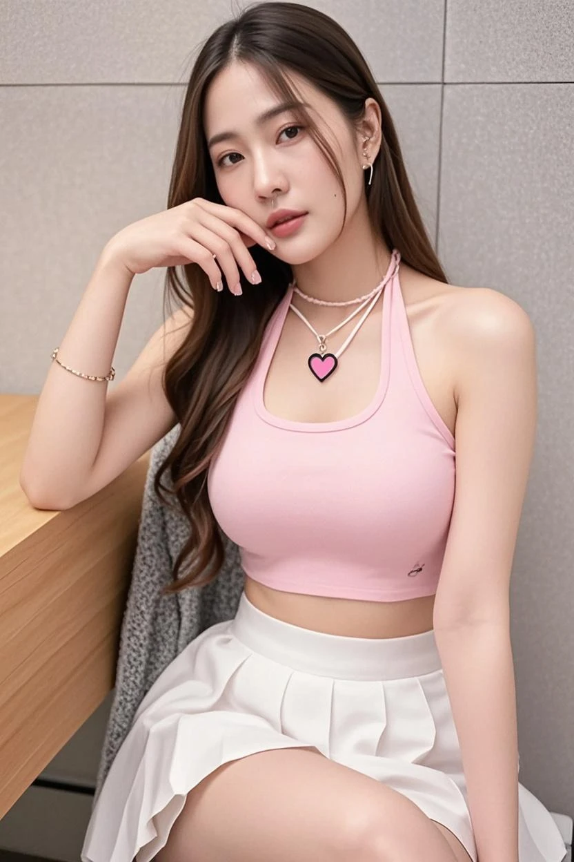 (ultra-realistic realism), (illustratio), (high resolution), (8K), (extremely detaile), (best illustration), (Beautiful and delicate eyes), (Best quality), (Super detailed), (tmasterpiece), (Wallpapers), (Detal Face), Tik, (dynamicposes), Full body image of a person with long hair and (redtank top), hinata hyuga, hinata hyuga from naruto, from naruto, as an anime character, perfect anime face, she has dark blue hair with tied up , female anime character, anime characters, best anime girls, style hime cut hair, dark blue hair, pink lips, light purple eyes, smile,huge bearsts,big tits, use neck hair konoha logo headband style,pretty face:1.3) mini underpants), (with bad balconey) red clothes