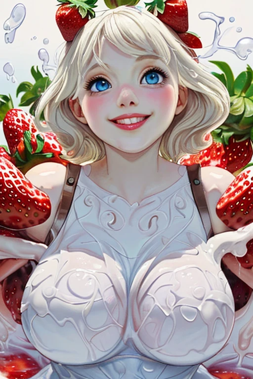 Strawberry Alien Born from Strawberries, giga_busty