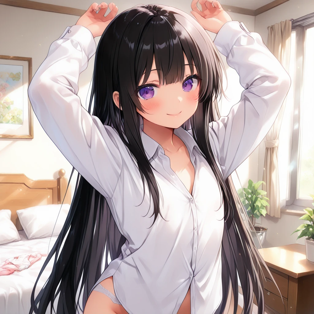 (nsfw)(masterpiece), Super detailed, High resolution, Best illustrations, Ultra-fine illustrations, (Official Art:1.2), (Anime screenshots:1.2), Beautiful face and eyes in every detail, Anime key visual, Perfect Anatomy, 8K Portrait,
One girl,
suzune horikita,
suzune horikita \(youjitsu\),
Long Hair, Braiding,
Black Hair,
(Red eyes:1.2), Slanted Eyes, Small eyes,
Blue ribbon,
Medium chest,
BREAK Watch Viewers,
Cowboy Shot,
Perfect light,
Indoor Background, School building, squat,(((naked,pussy,Female organ)))