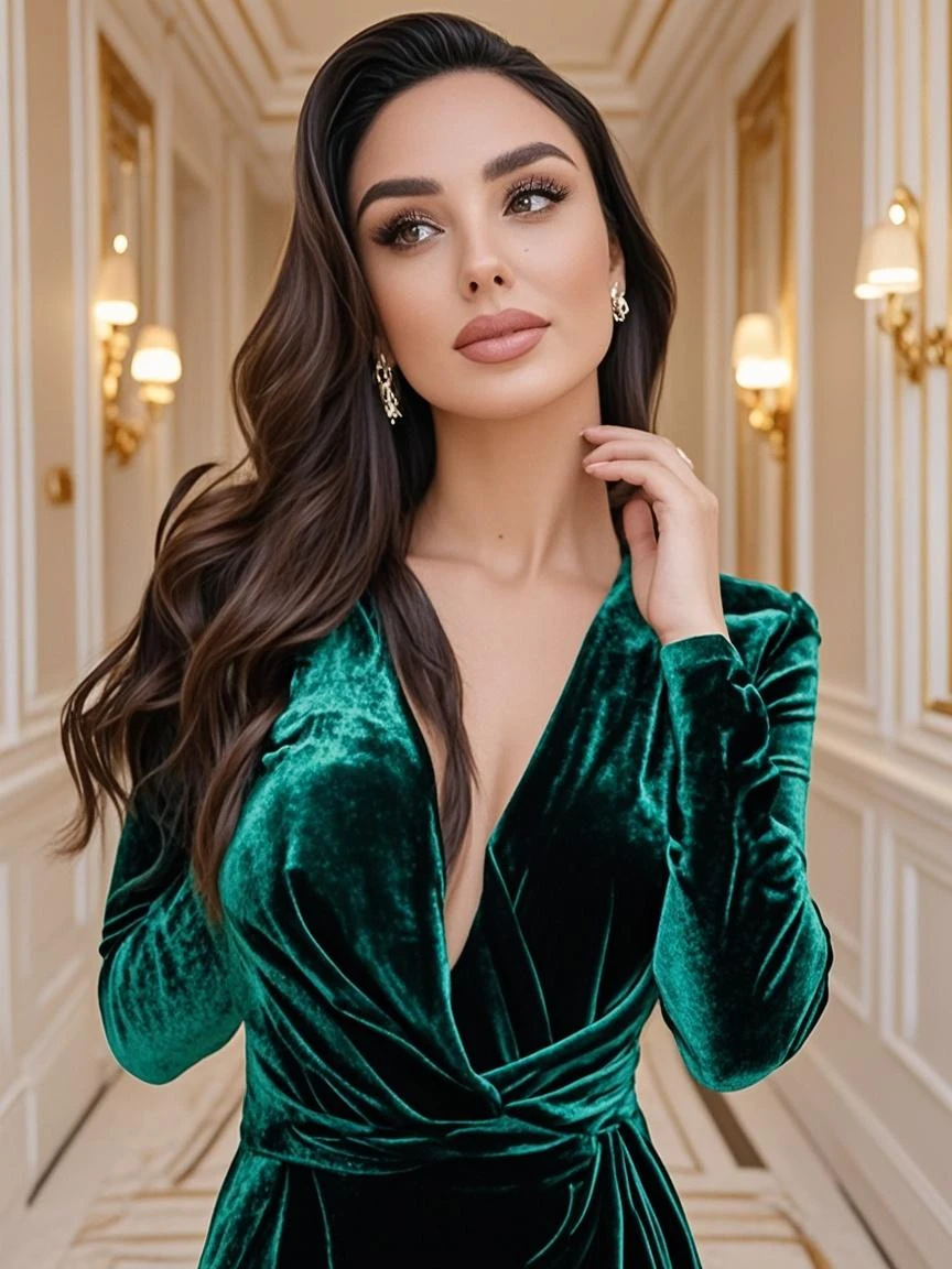 Realistic photo of a beautiful woman, long hair, bluegreen eyes, brown hair, curls, jewellery, nail polish, realistic, soft lighting, professional photography, photorealistic, detailed, RAW, sharp focus, ultra high res, best quality, masterpiece, (best quality, high resolution,ultra-detailed:1. 2), HDR, Vibrant colors, Beautiful girl, Stunning view, italy, business suit, business woman, stylish jewellery, joyful expression, big earrings, long flowing curly hair, model, Lively atmosphere, Charming architecture, Colorful flowers, Happy people, Stunning view, realistic hands and realistic fingers, 