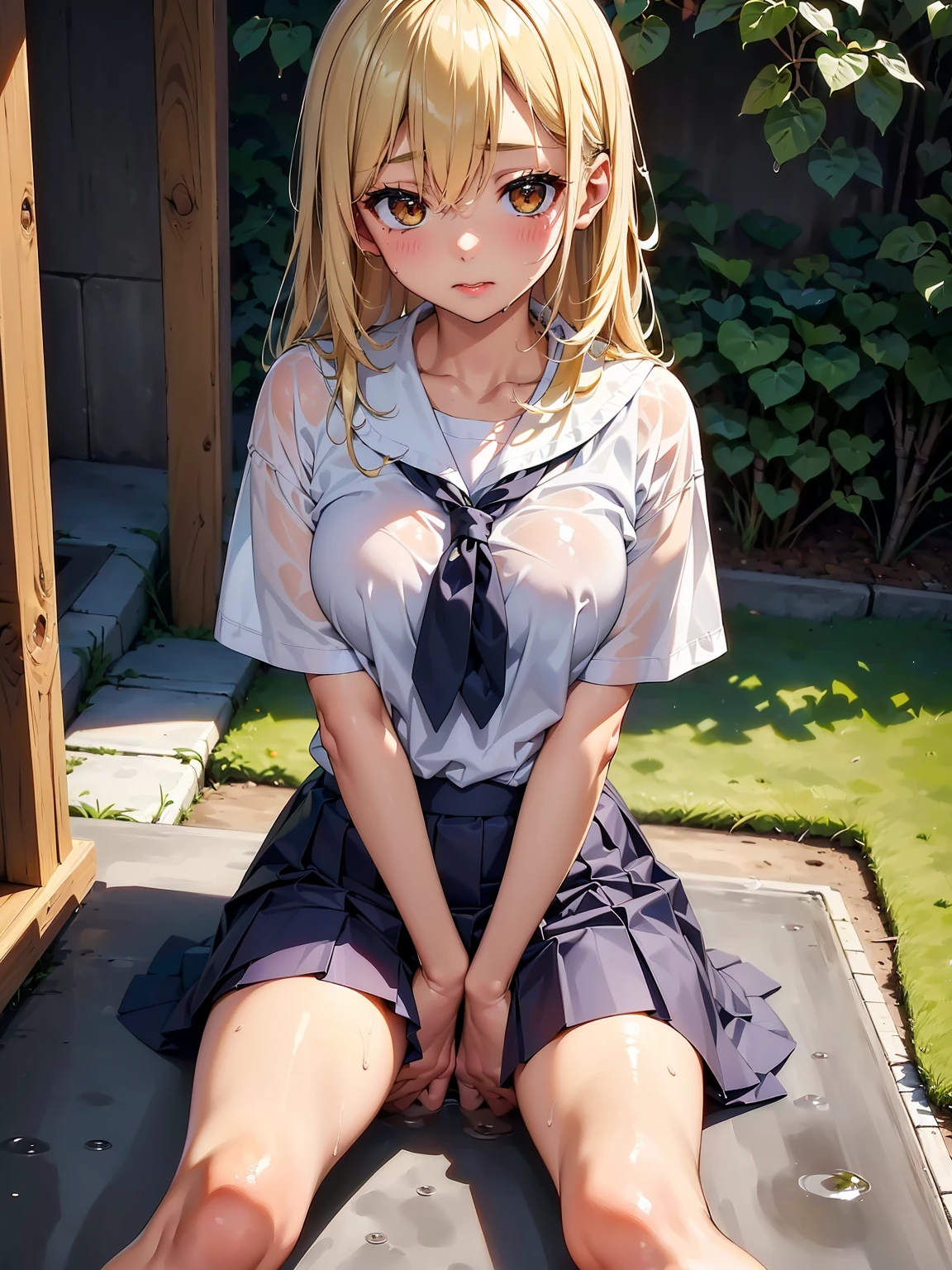 1girl, ((1dog)), vaginal sex, kneeling, bent over, sex from behind,doggystyle, from side, arms behind back, arm grab creampieclosed one eye
(nsfw)high quality、ultra highle、master piece、(slant eye)(masturbation)(blonde blue eyes)(little girl)(petite)(small breast)(small nipples)(14years old)((long medium hair))(yellow hair)(hair between eyes)(messy hair)(hair intakes)(side lock)(small breasts)(B cup)(petite)(low length)pink nipples、close your eyes、crying face、hot spring yukata、Touching the nipples、blindfold