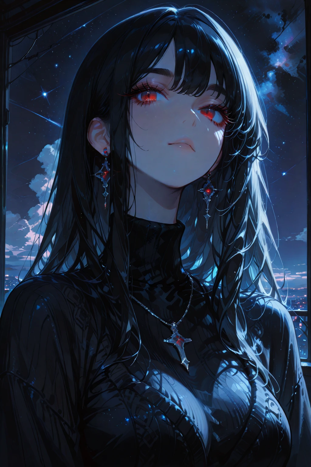 .(Highest quality,4K,High resolution,masterpiece:1.2),Very detailed,Realistic:1.37,Spooky altar background,Dark fantasy,Red color scheme,Ominous atmosphere,Eye-catching,Storytelling,anatomy,Anime Style,Concept Art,beautiful細部までこだわった顔と (((Red eyes ))),A terrifying ritual ,Satanic Ritual,Premature death,inappropriate behavior,クレイジーなsmile,Scythe Face,Girl Monster, beautiful, Delicate facial features, Sharp Eye, Sharp Fangs, pale skin, Thick chain, Dark Background, Cinema Lighting, Dramatic Shadows, Gothic style, Gloomy atmosphere, Dark fantasy, one person&#39;s, Please open your mouth wide, Open your mouth and baring your teeth,Sharp teeth like a beast, Wide lips, very wide mouth, Vermilion cheeks, ,(Blood splatter:1.4),Scary smile, smile,Angel Design, Twisted smile、Bloody、bleeding from the head,,,,,、Blood splatter、,(Blood splatter:1.4),skull,Horrorスタイル, ((Fantasy Sweet Ta Frill Pink Costume)), ((Flowing blonde hair)), ,(Blood splatter:1.4),Female curves, Sexy flat stomach, Perfect hands, Perfect anime face, (Pink Tata Dress)), Are standing, ((邪悪なsmile)), ,(Blood splatter:1.4), Steam circulates, Moonlight Illumination, night lighting, (Blood splatter:1.6),アニメAngel Design, Twisted smile、Bloody、bleeding from the head,,,,,、Blood splatter、,(Blood splatter:1.4), skull,Gothic architecture、Western architecture、Fantasy World、,Victorian cities, Skeleton Gas Light,Absurd, High resolution、 ((Tabletop)), ((Highest quality)), (Very detailedな), ((Very detailed)), (beautiful), ((cute)), (NFSW:1.8), alone,(10 years old:1.6)、(world&#39;The most terrifying and creepy demon :1.5)beautiful face、Whole Body Ezbian、pale, beautiful肌、beautiful金の髪、Smiling Kindly、Dark building ruins、(snow white&#39;Frill dress:1.3)、(The dark ruins are stained with blood:1.3)、Low angle full body shot、(少女は血の海の中にAre standing:1.5)、(The ground is full of blood:1.3)、(The lost a lot of blood...:1.3)、(クレイジーなsmile:1.6)、Spirits、(Blood dripping from the mouth:1.3)、Neo-goth style, Wearing a black dress and a white collar, Wearing a black hat、wearing heavy makeup, Standing in a mystical garden surrounded by vines. The garden is full of deep purple flowers.、背景のGothic architecture。. &#39;The hair is golden、、A red rose is pinned to the side。. Her eyes are sharp、It&#39;Like being stabbed., Thick black eyeliner and long lashes. 彼女は顔色がpale.、Her lips are bright red.. The atmosphere is gloomy and eerie, with dim lighting casting long shadows. This piece combines digital illustration and photography..., outcome、驚くほどHigh resolutionの画像が生まれました. Most of the colors are dark、I&#39;Calm, Deep reds and purples create a dark beauty.. The style is neo-Gothic., Horror, Portrait Photography, Create unique and compelling visual experiences.Dark Imagery
