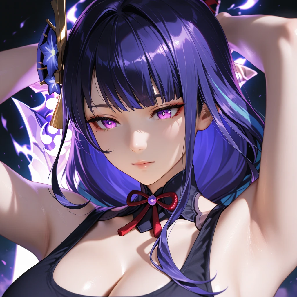 She is a purple humanoid figure who typically wears a mask depicting a smiling, wide-eyed figure with grape-like hair, the single flavor in which Super Porp comes. However, after being punched by Susan Strong, the mascot's true form is revealed to be an oozing blue violet substance. SPARKLE; GLITTER