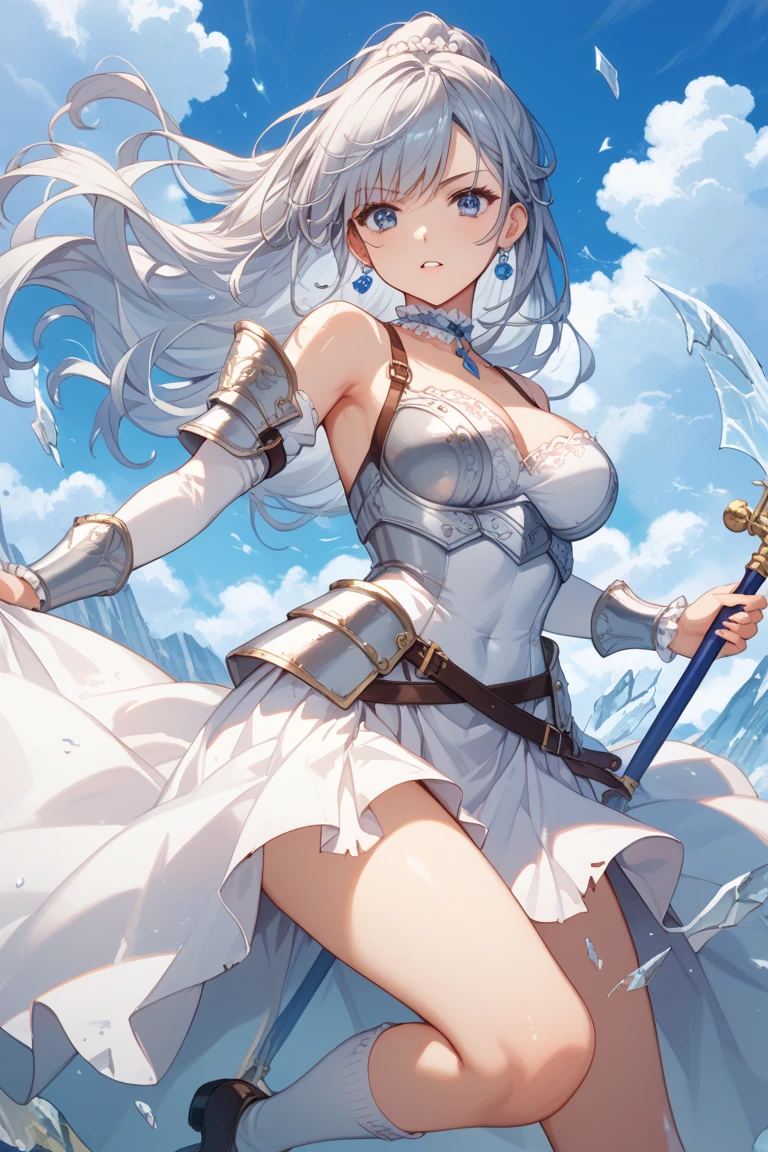 [noelledef]:1.5,((masterpiece,highest quality,Detailed images,Beautiful images))1.4(noelle images、Bob Hair、Sandy Beach、shipwrecks、The wind is blowing、Bright lighting overall、Backlight、A fantastic atmosphere、Thick Fog)1.1(Beautiful body lines)
