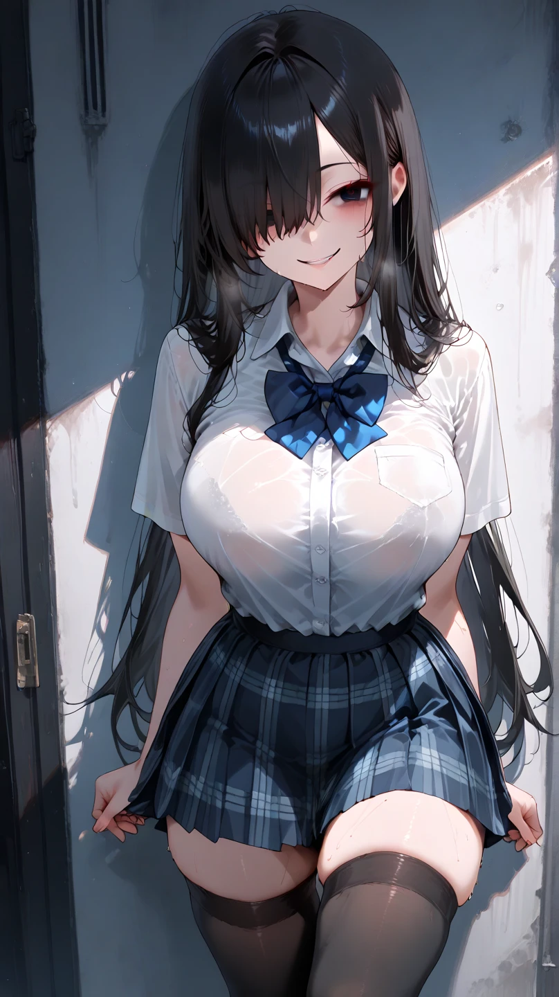 ((Dark blue shrugs his knees and spreads his legs wide、((brown lowfelonze hair (Squat down so I can see her exposed .)))(cat shot)single eyelid Kirinaga eyes small face beauty beautiful and fine eyes、super detailed、High resolution、highest quality、masterpiece、、(Japanese girls' high school uniform))、very detailed expression School classroom transcendental beauty Idol girls、((dynamic pose)))、pleated skirt、sexy smile Low - Angle