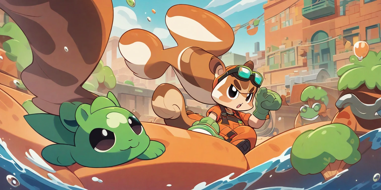 art, maximum quality, detailed, artwork, manga cover A male squirrel with boxing gloves smoking cigarette relaxed on a beach while looking at sexy female squirrels. 2d visual anime
funny