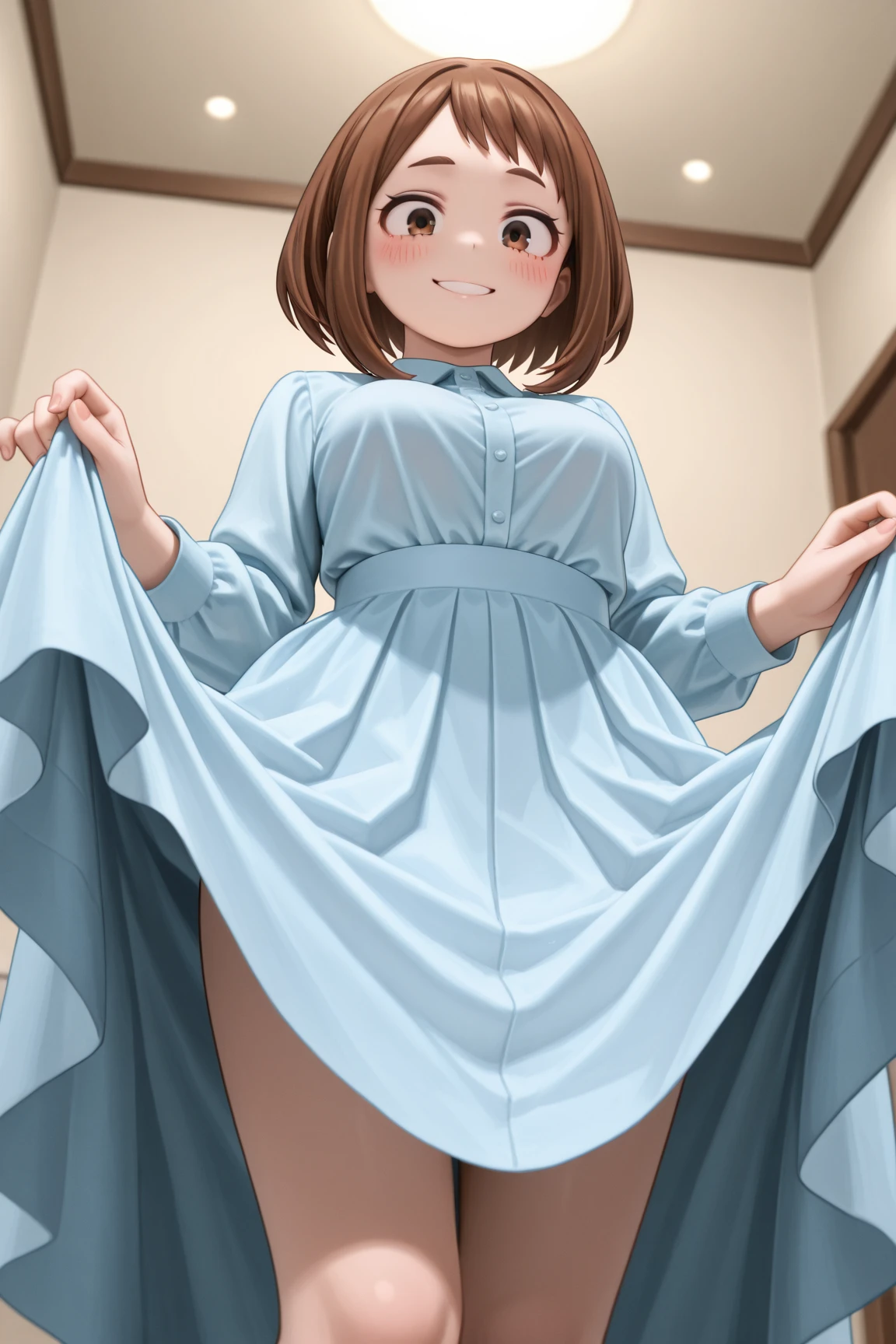 音無響子
Low - Angle、
Low - Angle、Long skirt、Hold down your skirt that is being blown up by the strong wind、Anime white panties in a strong wind、Crotch is visible
ローレグのパンツ、Color: White、
Crotch is visible、
、Lined、White lace lining、
