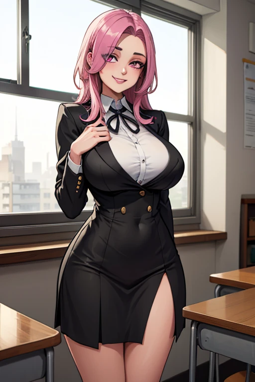 (best quality:1.5, highres, UHD, 4K, detailed lighting, shaders), white curly haired, gradient hair, large breasts, perfect eyes,perfect fingers, realistic ringers, suit, gray shirt, social shirt, short skirt, mature woman , (pov), white background, colorful eyeshadow, dramatic lighting, sparkling eyes, sensual expression, golden earrings, delicate facial features, dark skin, high cheekbones, raining, urban setting, white background, dont look for the camera, lean forward, wet by the rain.