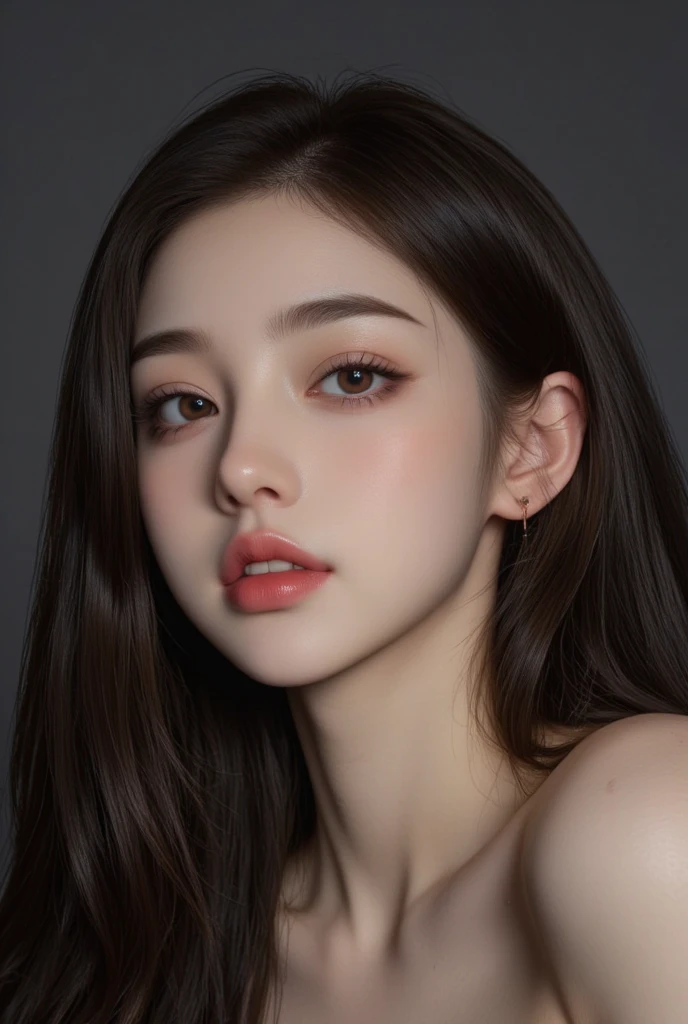 masterpiece,best quality,ultra-detailed,8K,detailed light,detailed shadow,RAW, (detailed skin),(realistic:1.2),
1girl,face,18 year old,black hair,long hair,