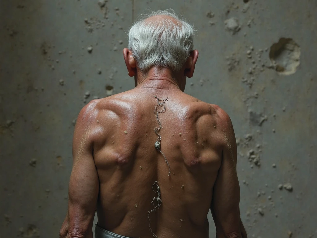 Old man showing his ass 