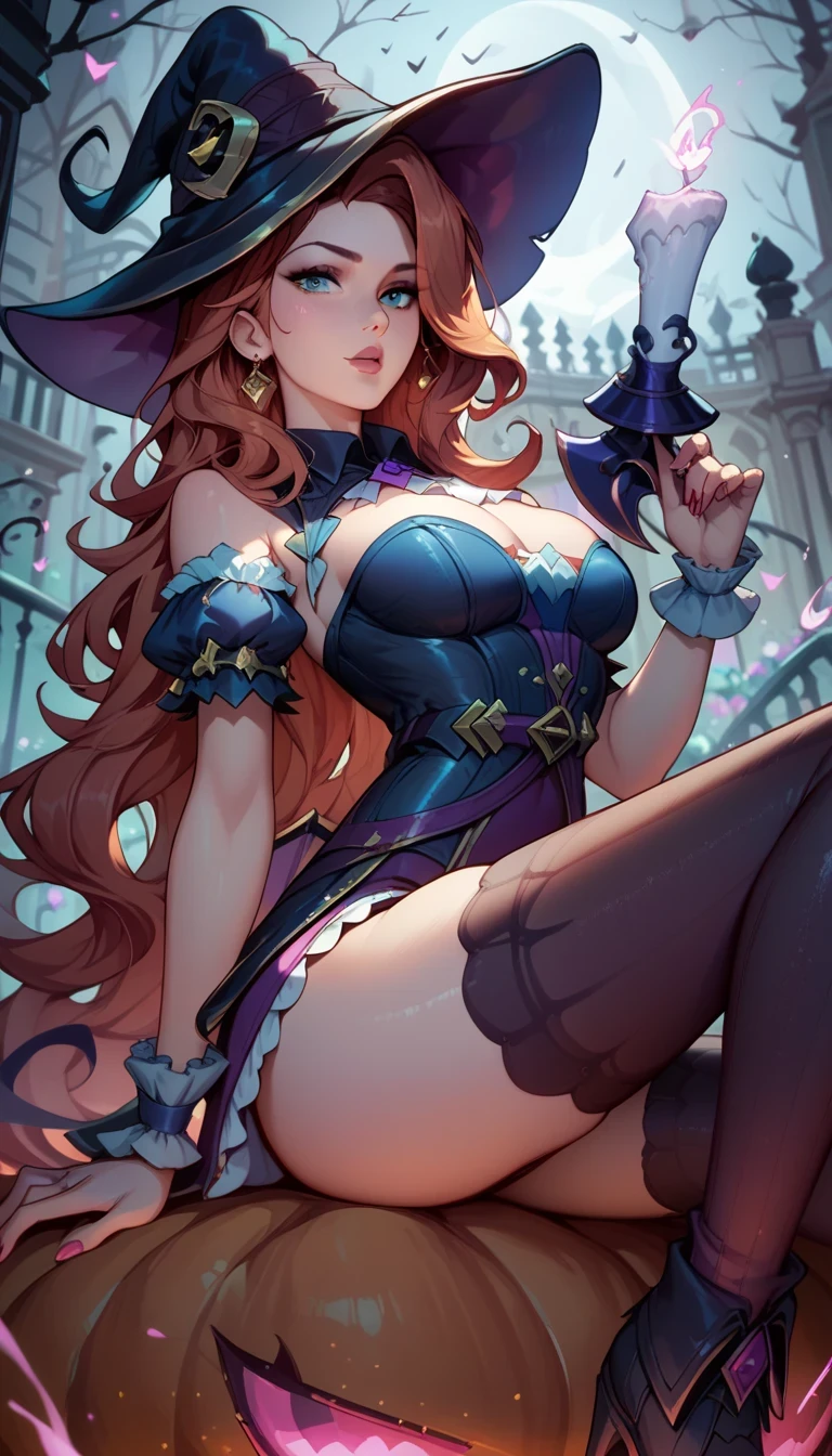 (Daphne Blake, lingerie), full body, in a spooky haunted house