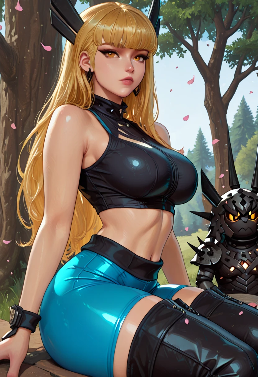 8K,A 40-year-old blonde middle-aged woman crawling on all fours,dog woman with very big breasts, 1dog woman with very big breasts, 金髪のモヒカンヘアの髪を持つenticingなとても大きな胸の, Fantasyart, 40 year old woman with mature dog, wojtek fus, 黒と金色のA sexyなミニスカート, Trending on CGSTATION,in woods,Rugged look,enticing,超A high resolution,real looking skin,combat scene,action scene,actionpose,emit an aura from the body(Dragon Ball style)irate,emit,A sexy,View here,Dog personification,dog ears,very large chest armor,View here,A seductive smile,Look at viewers,I put my hands on my very large breasts,a closeup,strongly cracked abdominal muscles,Emphasizes cleavage,