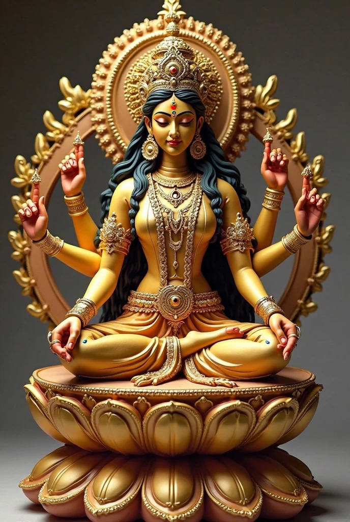 Create a statue of Goddess Lakshmi