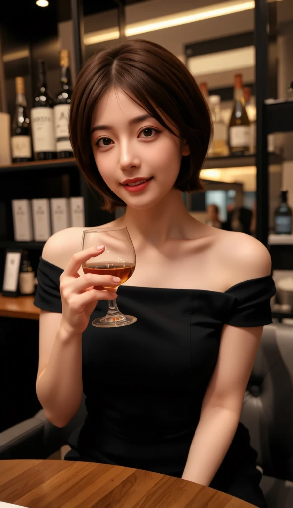 full body photo of a woman in black dress holding a glass of champaine with a city view, with a glass bottle, full body xianxia, jisoo from blackpink, jisoo of blackpink, photo of slim girl, 5 fingers hand, hand with 5 fingers, no hand on face, cruel korean goth girl, captured on canon eos r 6, holding a white champaine, one hand hold a glass bottle, she is wearing a black dress, gorgeous young korean woman, female death holding a cocktail, ulzzang, a young asian woman, split screen, 2 screens, cloned face, same face, same hairstyle, same person, twins, ((Best Quality, 8K, Masterpiece: 1.3)), Focus: 1.2, Sexy Beauty with Perfect Body: 1.4, Buttocks: 1.3, ((Layered Haircut, Beautiful Breasts: 1.2)), (Wet Clothes: 1.3), (Wild Exposure: 1.3), (Transparent Sexy Underwear: 1.1), Highly Detailed Face and Skin Texture, Delicate Eyes, Double Eyelids, Oily Skin, Long Hair, (Shut Up: 1.3), (Pores: 1.2), (Protruding Crotch :1.2)，(milf:1.2)，(sexy:1.3)，( star:1.2)