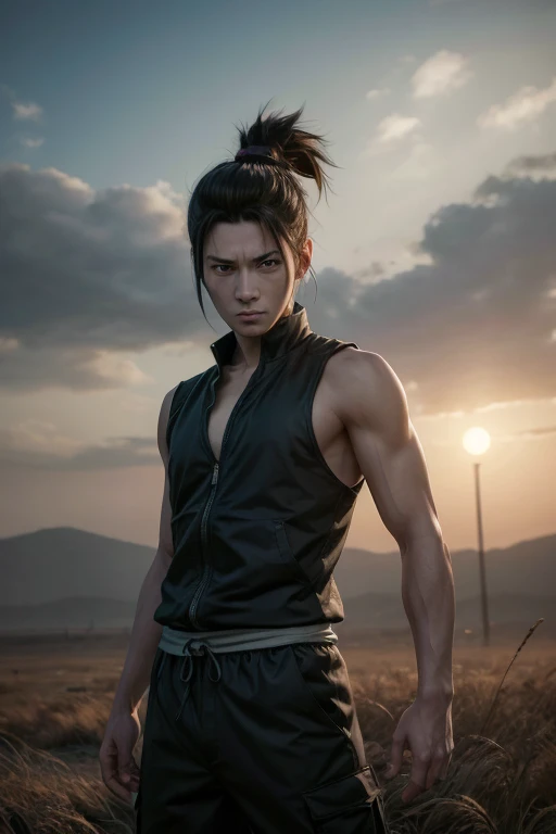 4k, 8k, best quality, ultra high res, (photorealistic:1.4),(masterpiece:1.2), best quality, masterpiece, highres, original, extremely detailed wallpaper, (ultra-detailed), (best illustration), (best shadow), (realism), realistic,
1boy, v-cut abs, abs, ys, yasuo, high ponytail, one side shoulder armor, blue scarf, katana,
grass field, flower field, wind,
<lora:ys2:0.8> <lora:more_details:0.5>