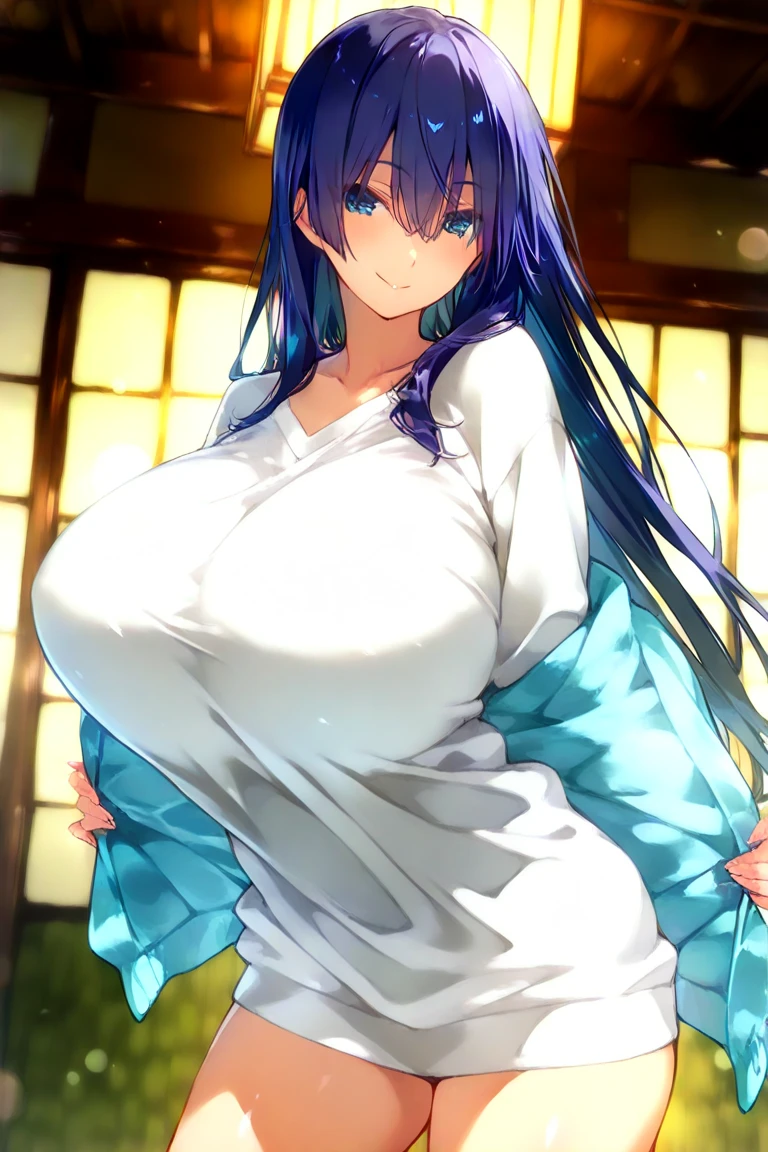 woman、Big Breasts、yukata、drunk blush、Poke out your lips