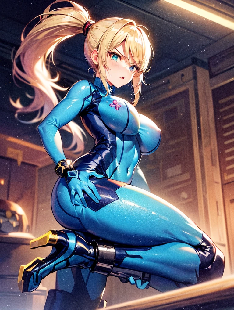 girl, ultron suit, blonde, blue eyes, Hyper Realistic, masterpiece, leotard