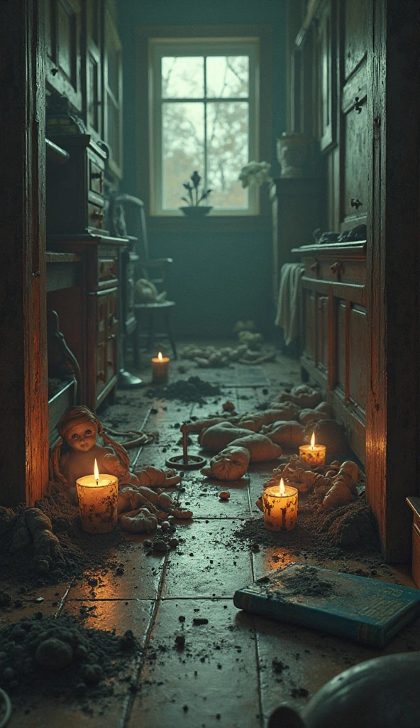 Haunted graveyard,Sinister shadows,Creepy abandoned house,Malevolent spirits,Bloodcurdling screams,Cursed dolls,Terrifying clowns,Macabre rituals,Grave robbers,Chilling whispers,Possessed mirrors,Haunted paintings,Creaking floorboards,Mysterious disappearances,Forbidden rituals