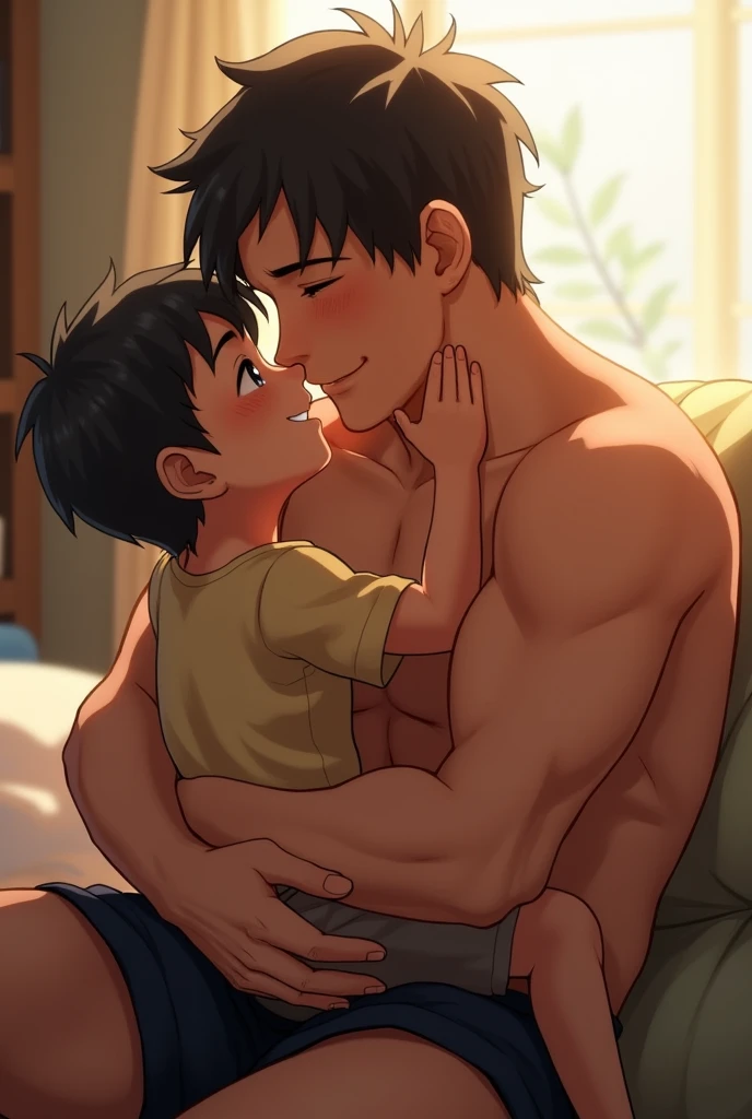 super realistic, human skin, super detailed, dad and 10 years old son naked gay, Shota young baby boy , chinese,full body pic , naked dad and son sex , romantic, alot of semen on body , cumshot , 40 years old muscular handsome dad ,pov anal sex, bj, hj, kiss, cuddle, long big fat dick, hd, 8k,