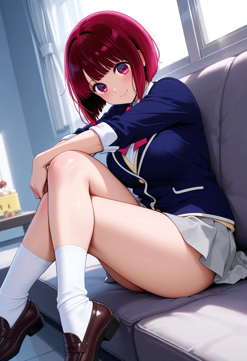 best quality, masterpiece, realistic, hdr, detailed, intricate, colorful, vivid, a woman, (gal), (seductiveanime face), (schoolgirl uniform), garnet color hair, oily tan skin, huge long wide nude breasts, spread legs, crotch, sit, thick, curvy, chubby, bbw,