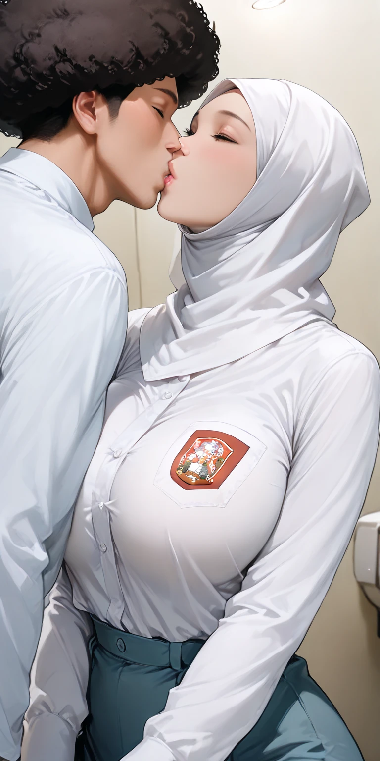 diona shin, standing, portrait, red lips, nsfw, standing, portrait, (masterpiece, best quality), solo, looking at viewer, upper body, standing, fw.dona.shin, mature female, sexy, hot, white hair, diona shin, white background, white hair, very soft breast , soft breast , milf, milf face, tease, detail face, cleavage , Hijabolic, hijab, smirk, chubby , milf, milf face, tshirt, t-shirt