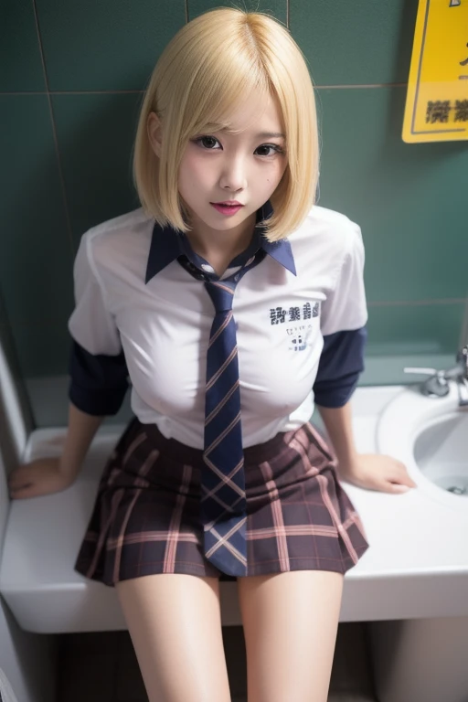 NSFW、Super detailed、High resolution、transcendental beauty highest quality、masterpiece、navy knee socks、Majimix Real、(RAW photo:1.2)、(Photoreal:1.4)、Beauty in the beautiful details and delicate expression、blonde、Short ponytail hair、((you can see me))(squat)、earrings、eyelash、sparkling eyes、glossy lips、beautiful and detailed eyes、huge file size、、(japanese girl' high ))、very detailed expression、finely、Highly detailed face movie lighting、14 year old girl、positive、((dynamic pose)))、(open stance))、(Skirt from bottom to top:1.5), pleated skirt、blazer、sexy upper eyes, (Show me my ?????? spread:1.5), (Accurately represents the shape of the female genitals:1.5), (Detailed depiction of the ????? majora, ????? minora, and the clitoris:1.5), (Wet:1.5), (No panties:1.8)、???????????