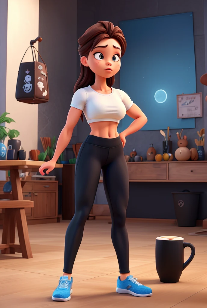 sexy in tight leggings
