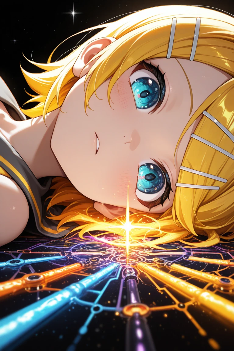 mem-cho(oshi no ko),
1girl solo, shiny skin, ((dangerous beast)),((dangerous beast cosplay)) from above, bra, shirt open, (human skin, oily skin, shiny skin),
((best quality, very aesthetic, best details, highres))), (amazing quality, realistic),memcho, blonde hair, blue eyes, blunt bangs, demon horns, fake horns, horns, short hair,