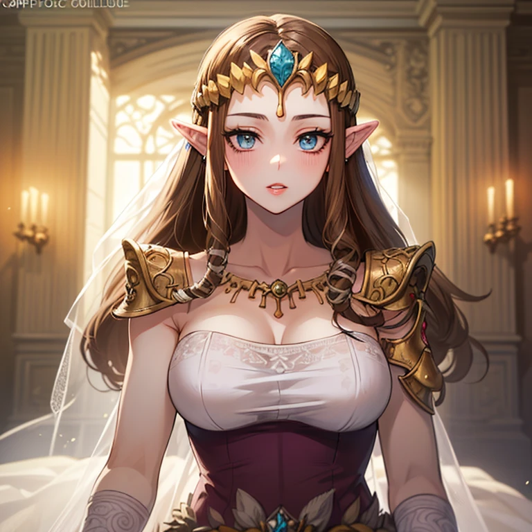 (((More face close-ups))),(((Shoulder Off))),(((Looking at this))),((((White of the eyes:1,0.6)))))),((Upper Body)),((alone)),((((Glossy Lips)))),Anime art style,masterpiece,(Highest quality), (Super detailed),(Very delicate and beautiful),(alone),((()))),(A truly gorgeous jeweled ruffled rococo ball gown ドレス),(((Mature Woman,Queen))),((1 Queen in a beautiful embroidery and jeweled absolutely gorgeous rococo ballgown ドレス with voluminous full length hoop skirt)),((crinoline)),,((Straight hair galore,Very long straight hair with plenty of volume,Super long straight hair)),,Cleavage,(bed),length_gloves,Very gorgeous hair accessories,Sparkling、((((profile)))),(((()))),((((Beautiful Face)))),((((Wedding dress)))),((Lewd woman)),(((Long Hair)))),((((Straight hair)))),((Cleavage)),((((Dark brown hair)))),Princess Zelda,(()), ((Highest quality)),,(Very detailed))),(()),Brown Hair,((steam)),, ((Highest quality)), (Very detailed),((detailed)),(())),Nintendo, The Legend of Zelda),,((alone)), ((Highest quality)), (Very detailed), ,