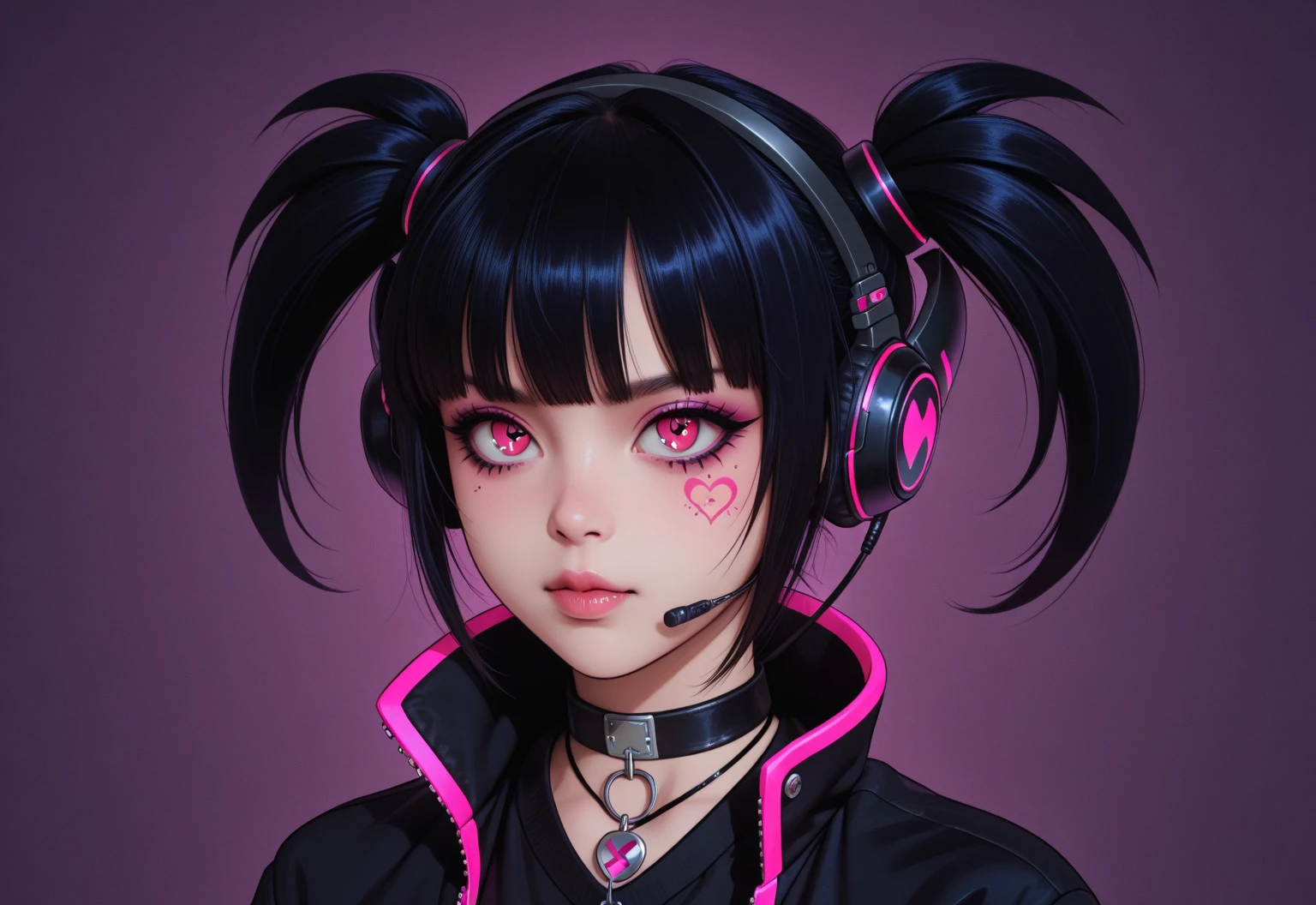 toddler, cyberpunk, neon, 8k, --v 4 change background cyberpunk , realistic face, 8k, ultra realistic Cartoon baby qut girls