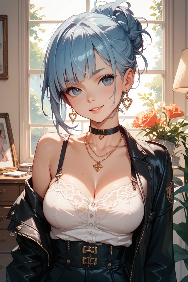 realisitic、top-quality、女の子 1 人、sixteen years old、Colorful Hair Color、piercings、embarassed face、Fancy underwear、beautiful boob 、selfee、sexypose、Hotel、Particles of light、profetional lighting